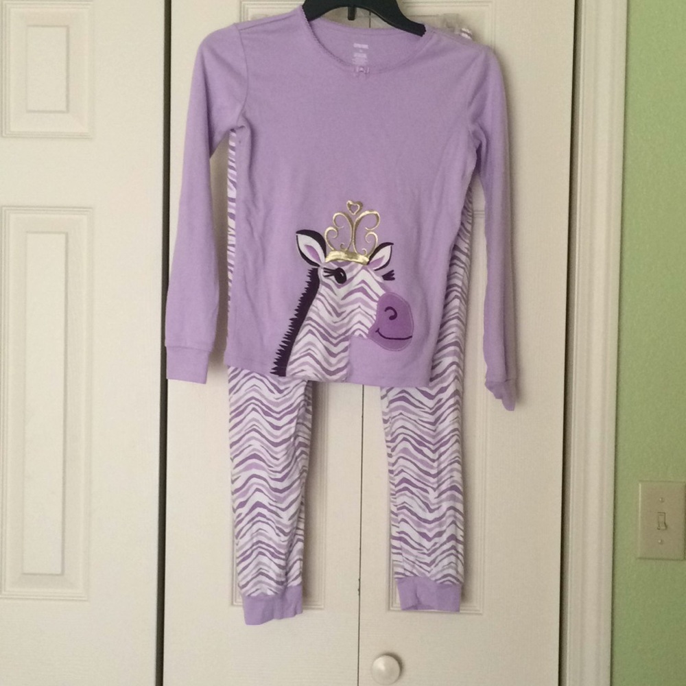Gymboree marching zebra pajama set size 12